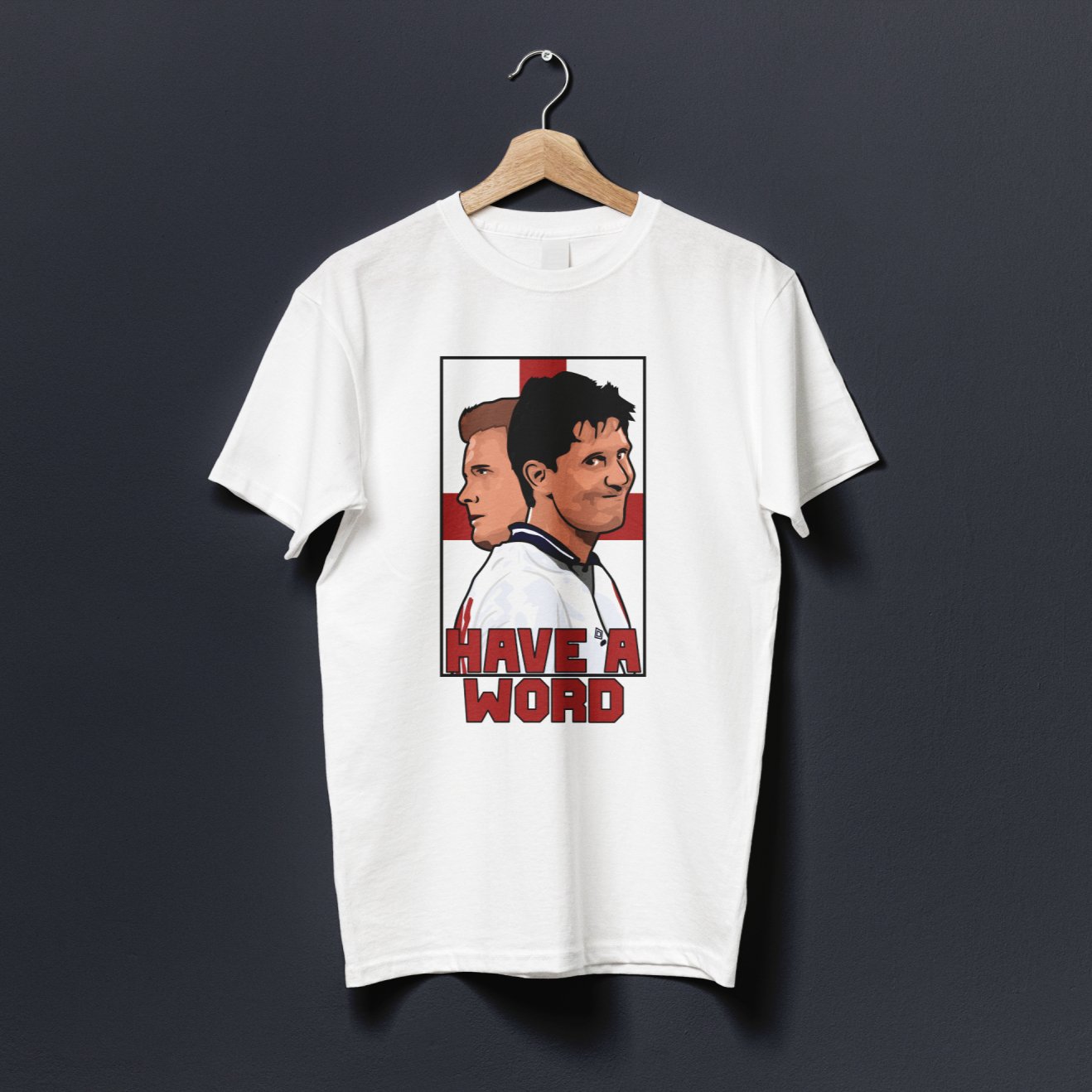 Lineker Gazza Have A Word England T Shirt Football Posters lineker-gazza-have-a-word-england-t-shirt-football-posters