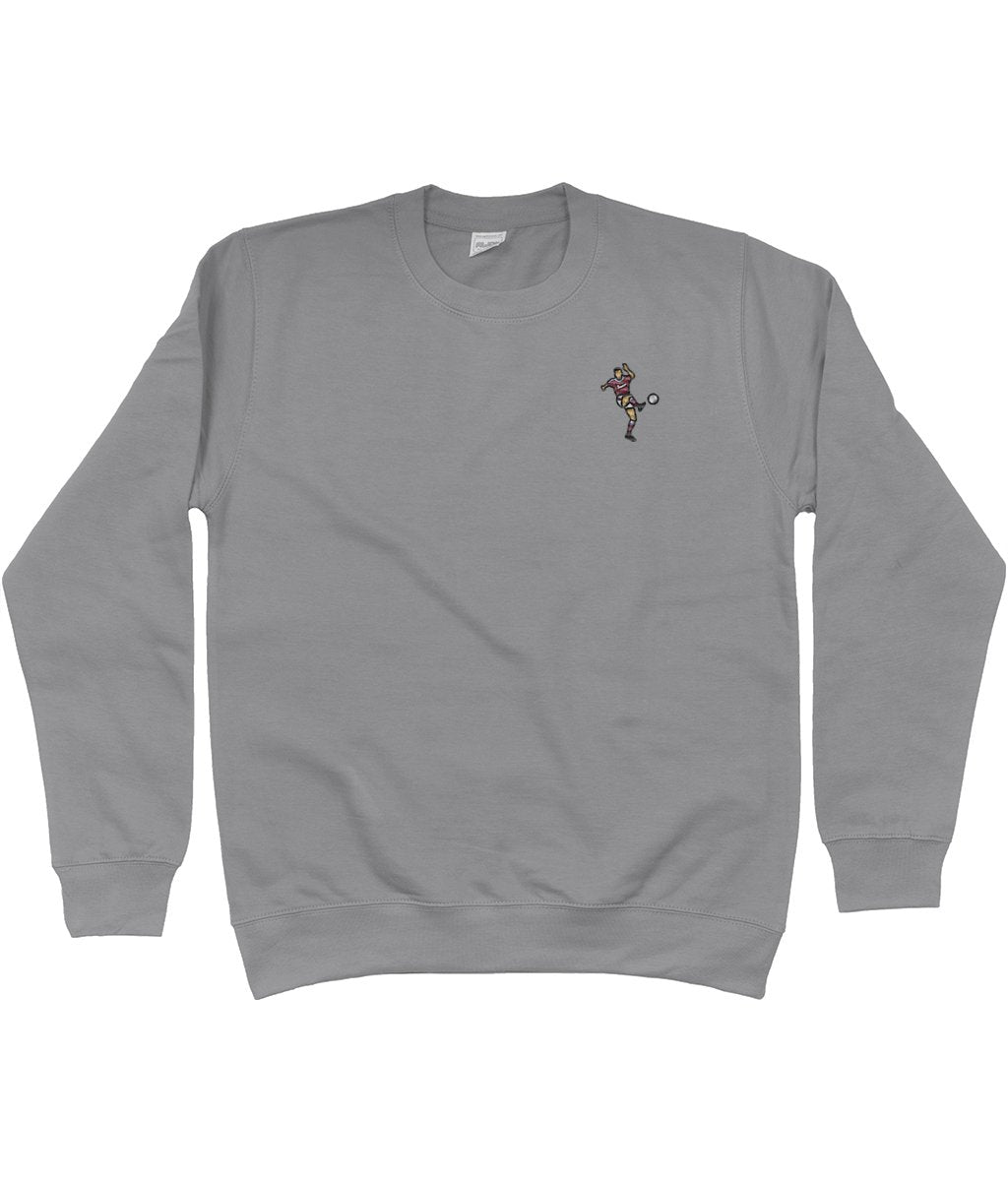 Di Canio Iconic Volley | Embroidered Sweatshirt - Football Posters - Embroidered Jumper