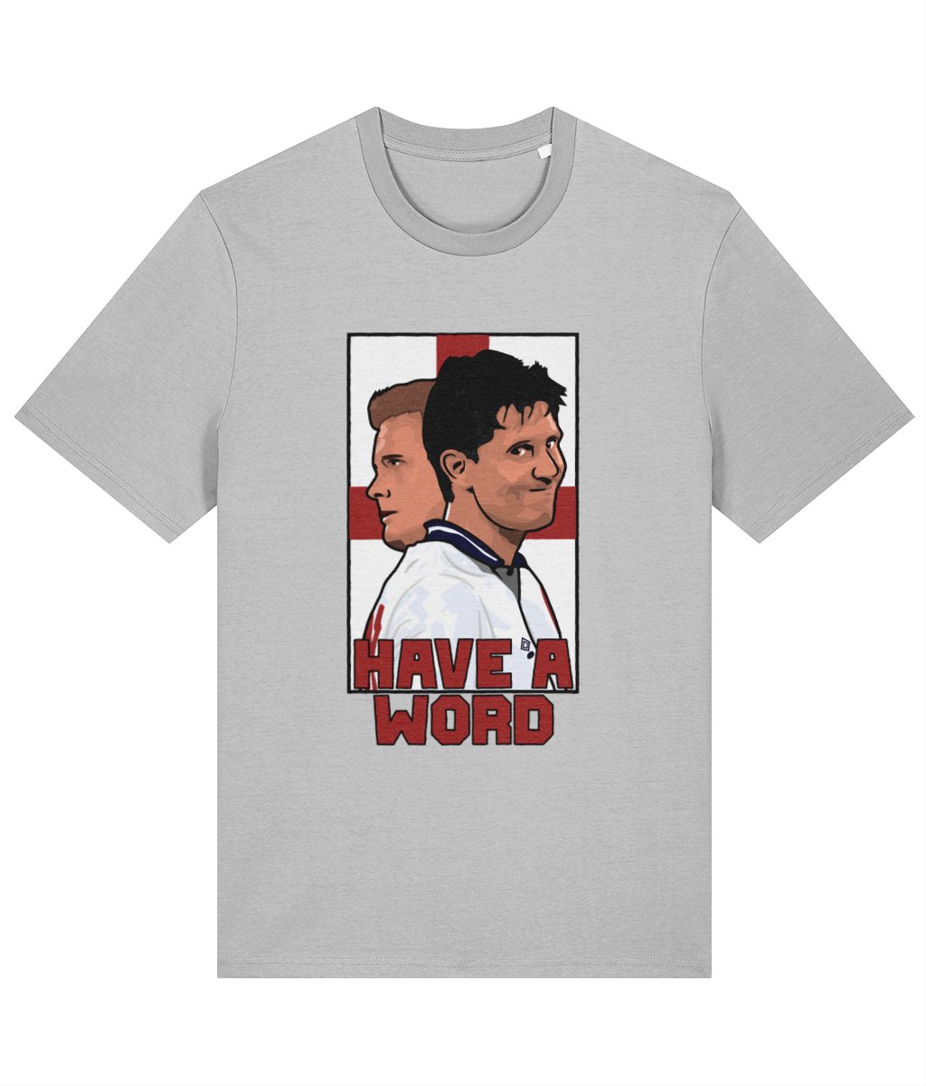 Lineker & Gazza "Have a Word" | England T-Shirt - Football Posters - T-Shirts