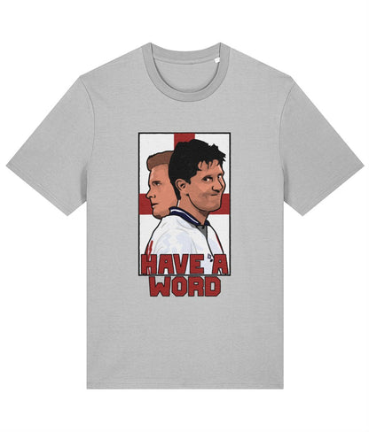 Lineker & Gazza "Have a Word" | England T-Shirt - Football Posters - T-Shirts