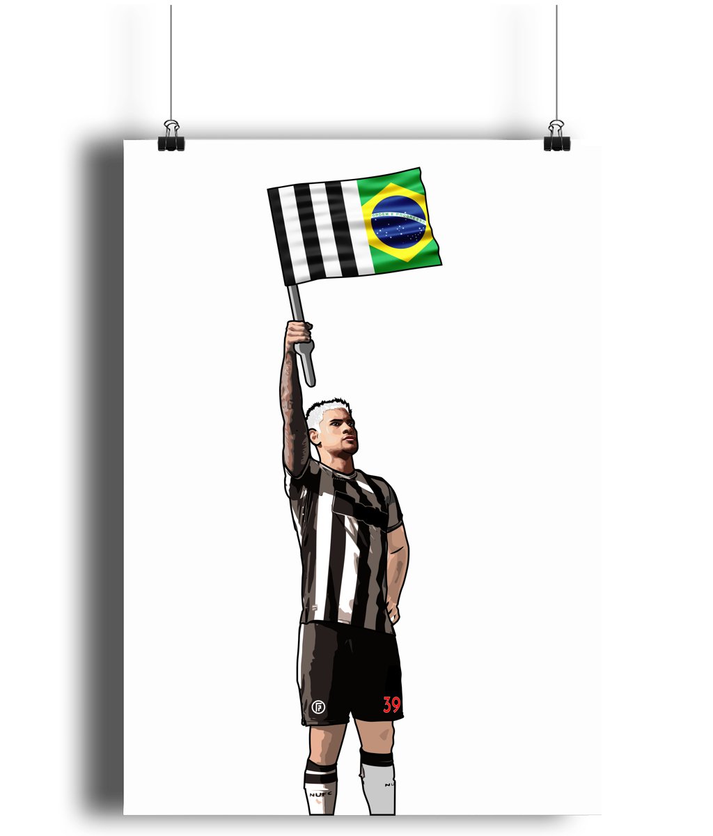 Bruno Flag | NUFC Poster - Football Posters - Posters