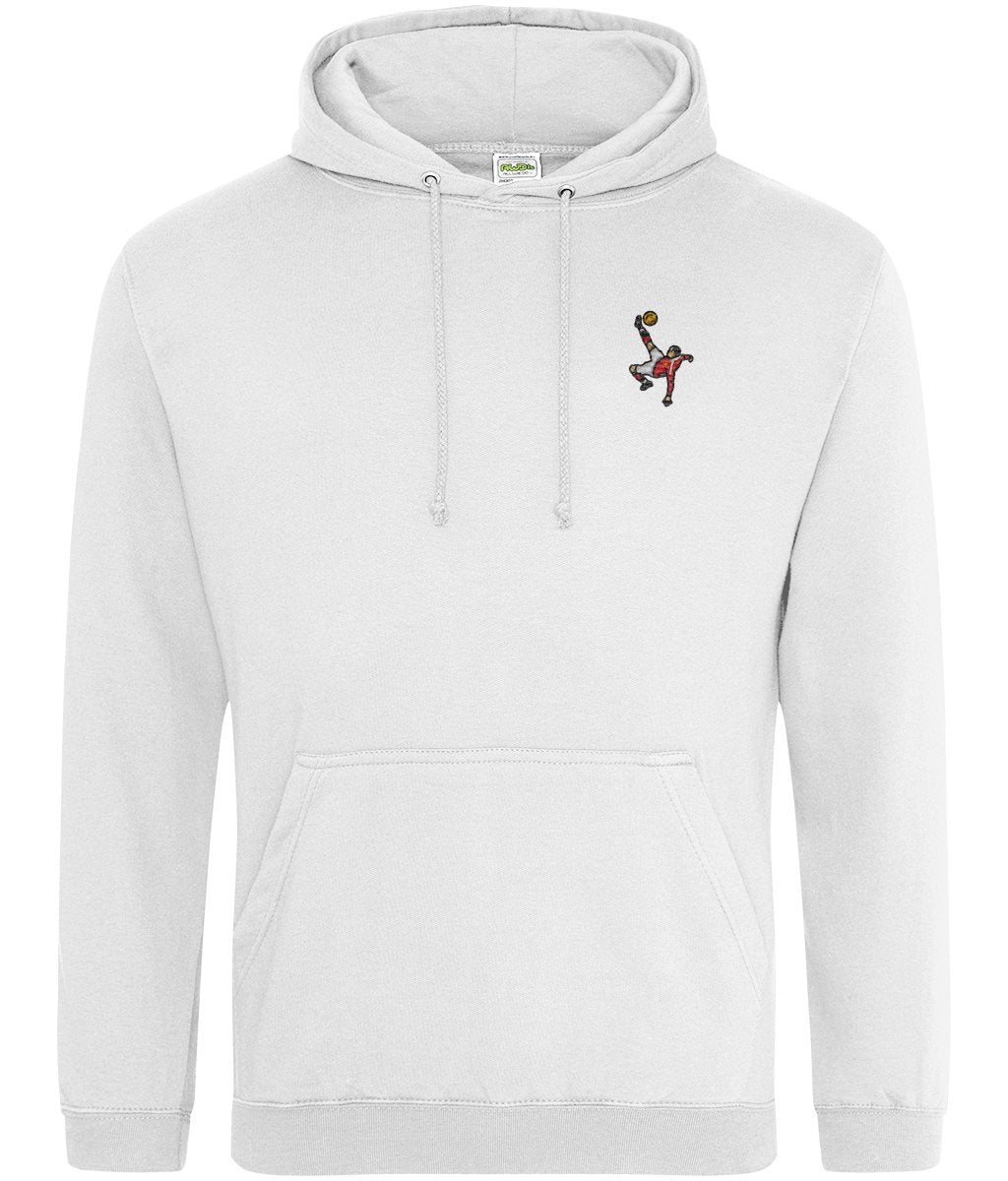 Wayne Rooney Overhead Kick | Embroidered Hoodie - Football Posters - Hoodies