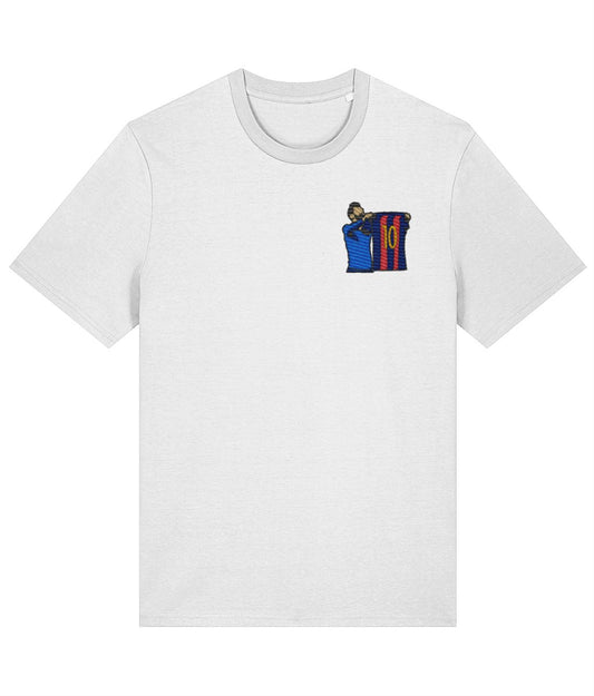 Lionel Messi | Embroidered T-Shirt - Football Posters - Embroidered T-Shirt