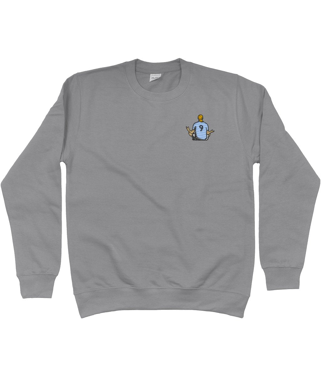 Haaland Celebration | Embroidered Sweatshirt - Football Posters - Embroidered Jumper