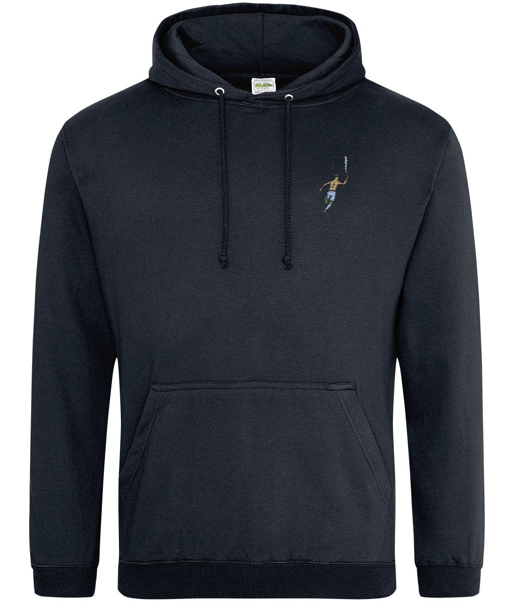 Sergio Aguero 93:20 | Embroidered Hoodie - Football Posters - Hoodies