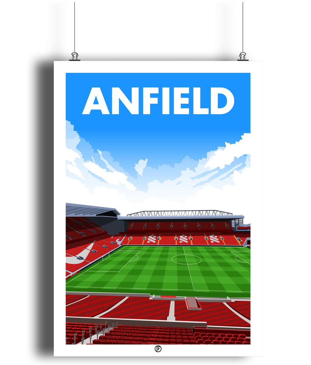 Anfield | Illustrated Poster - Football Posters - Posters