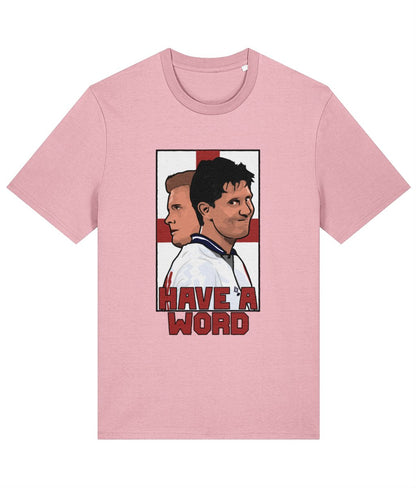 Lineker & Gazza "Have a Word" | England T-Shirt - Football Posters - T-Shirts