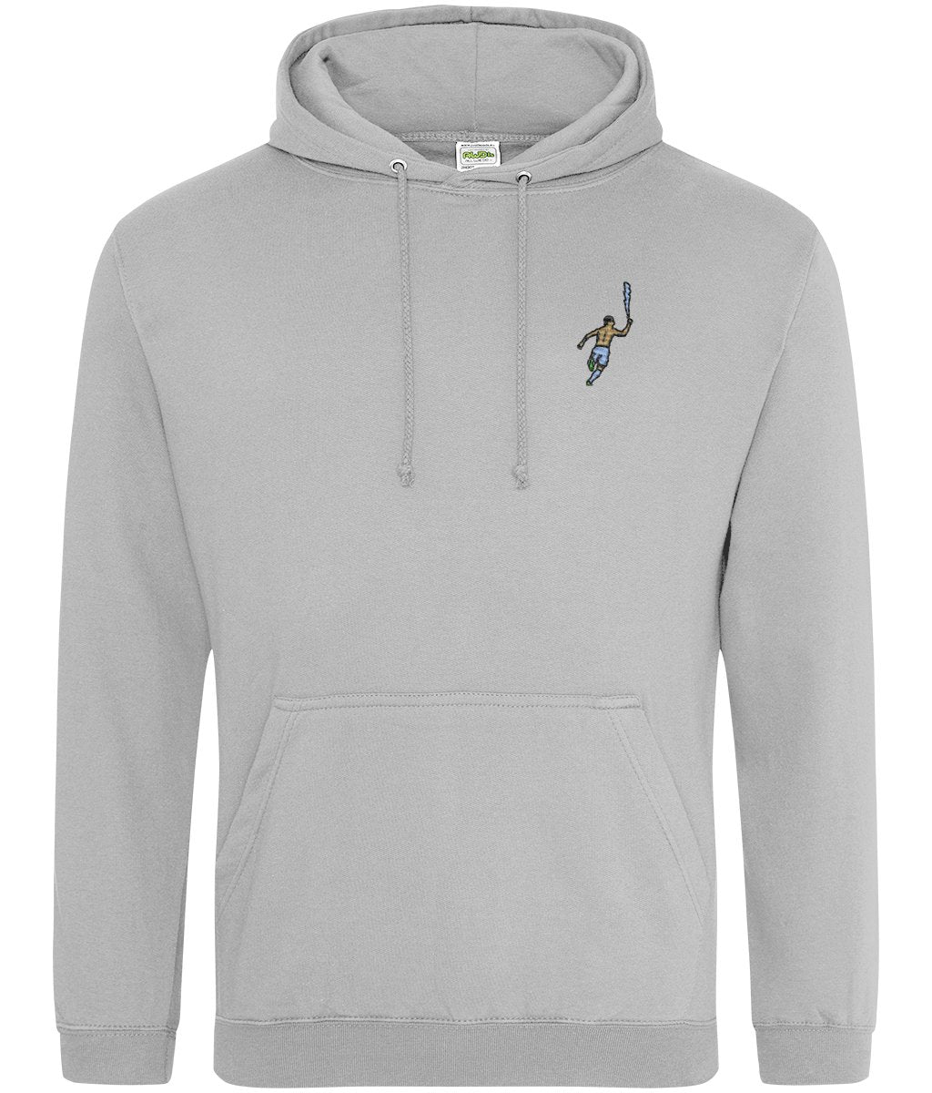 Sergio Aguero 93:20 | Embroidered Hoodie - Football Posters - Hoodies