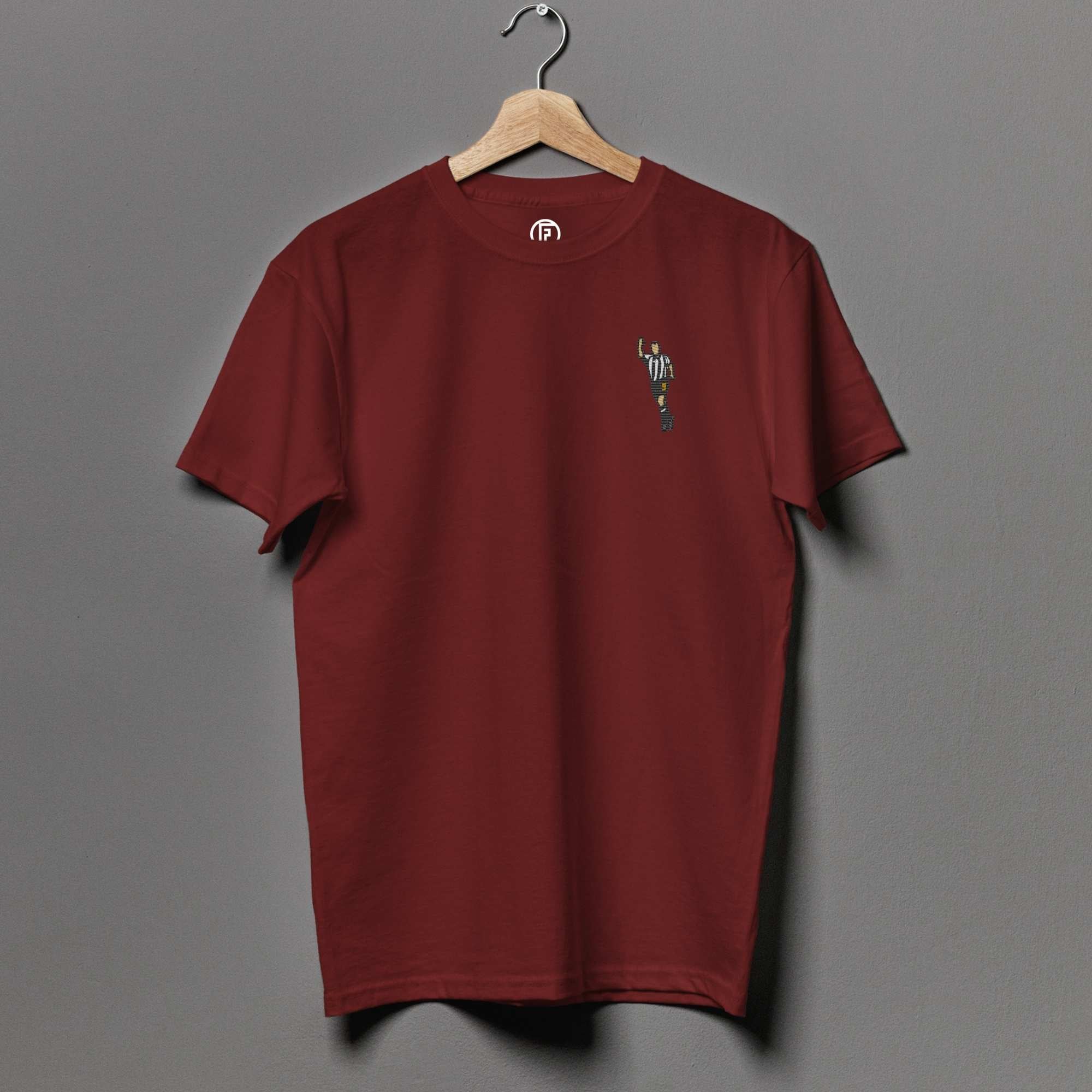 Shearer | 100% Organic Cotton Embroidered T-Shirt - Football Posters