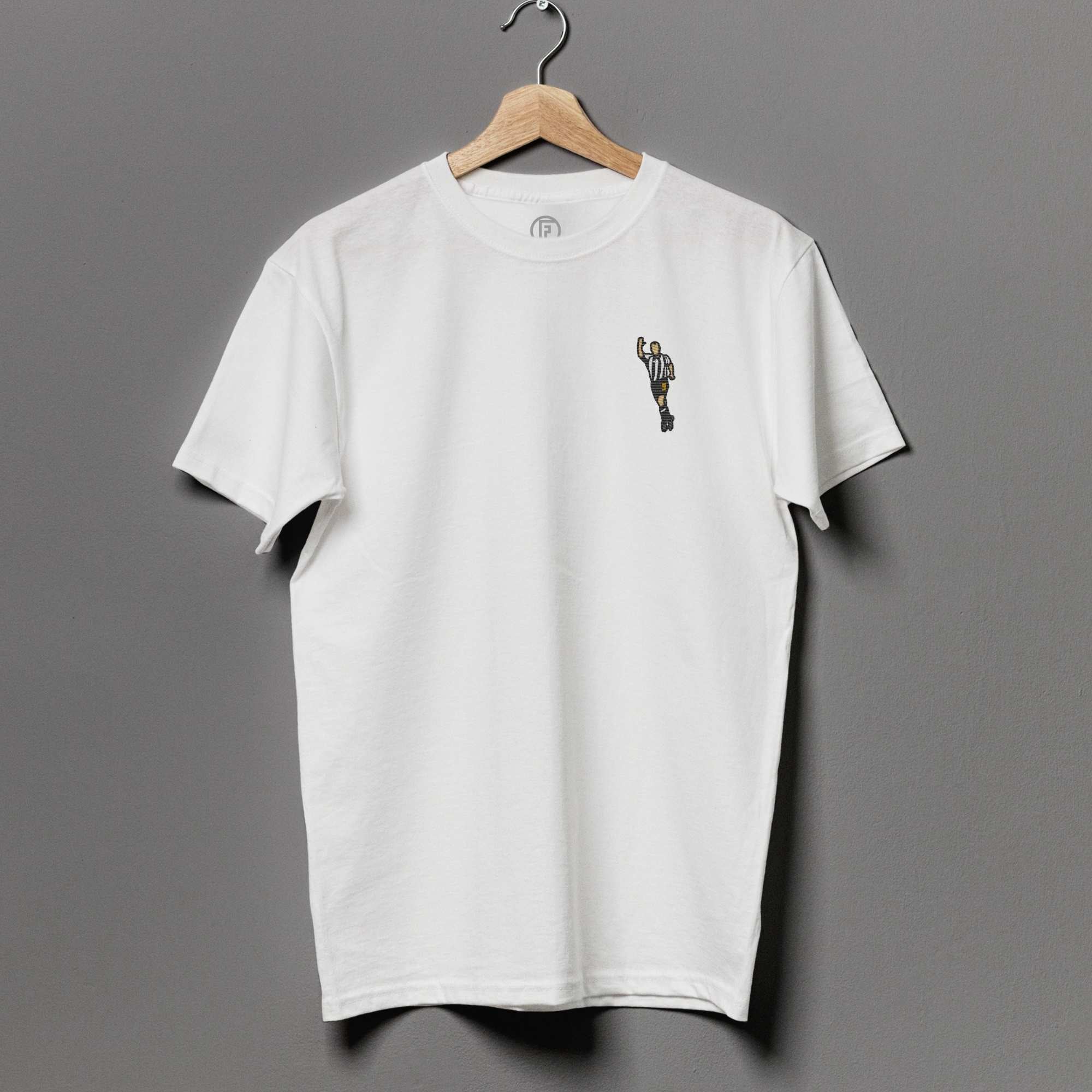 Shearer | 100% Organic Cotton Embroidered T-Shirt - Football Posters