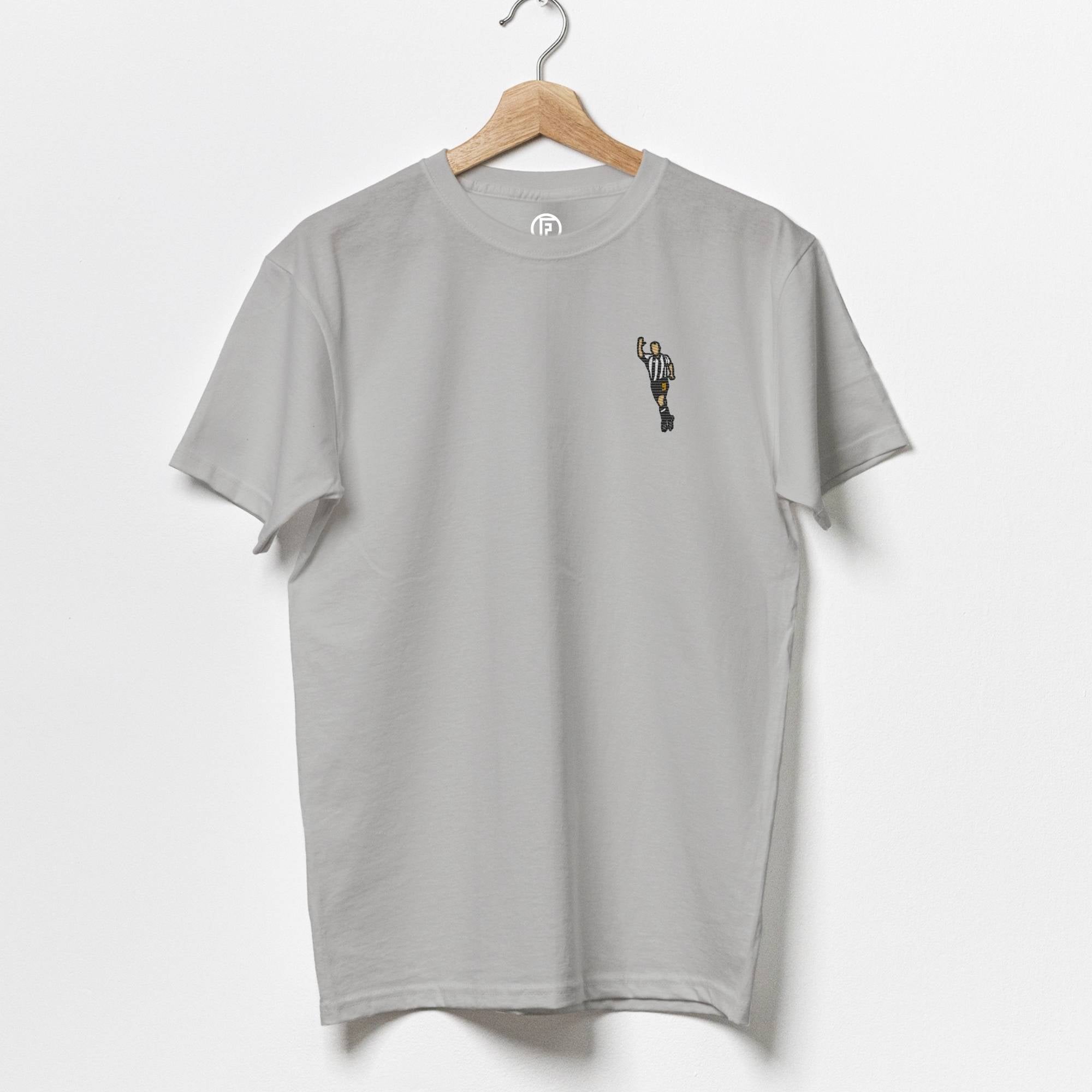Shearer | 100% Organic Cotton Embroidered T-Shirt - Football Posters