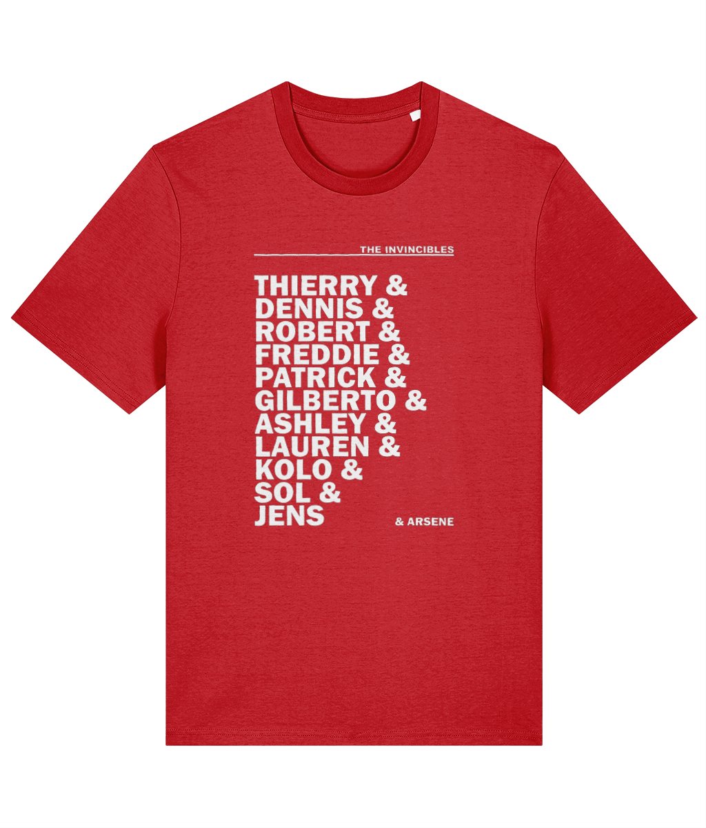 Arsenal's The Invincibles | 100% Organic Ringspun Cotton T-Shirt - Football Posters - T-Shirts