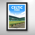 Celtic Park | Framed Illustrated Art Print - Football Posters - Framed Prints