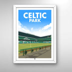Celtic Park | Framed Illustrated Art Print - Football Posters - Framed Prints
