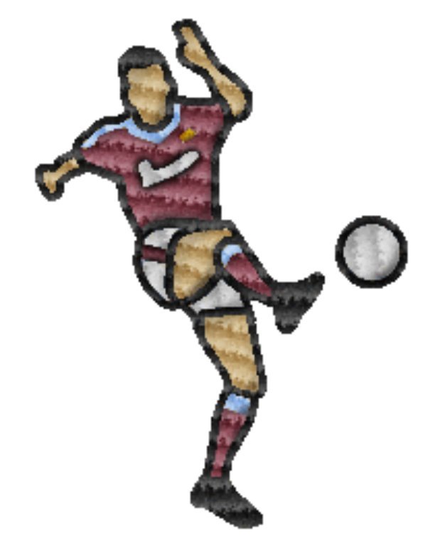 Di Canio Iconic Volley | Embroidered Sweatshirt - Football Posters - Embroidered Jumper