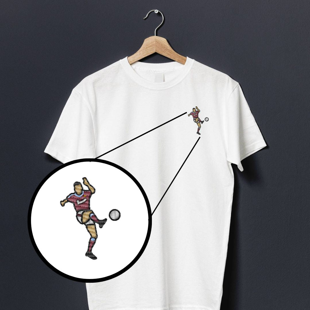 Di Canio Iconic Volley | Embroidered T-Shirt - Football Posters