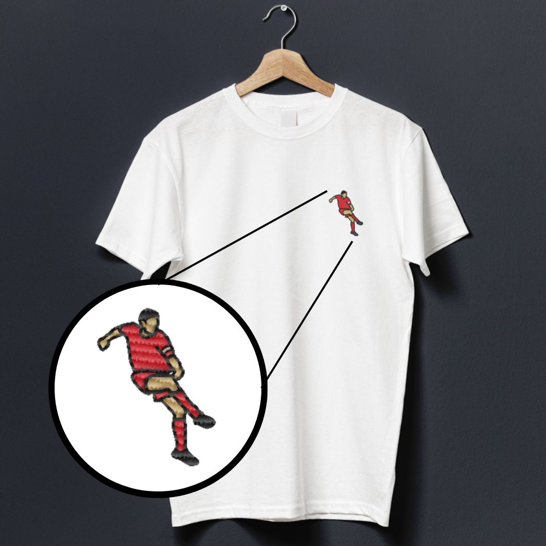 Steven Gerrard | Embroidered T-Shirt - Football Posters