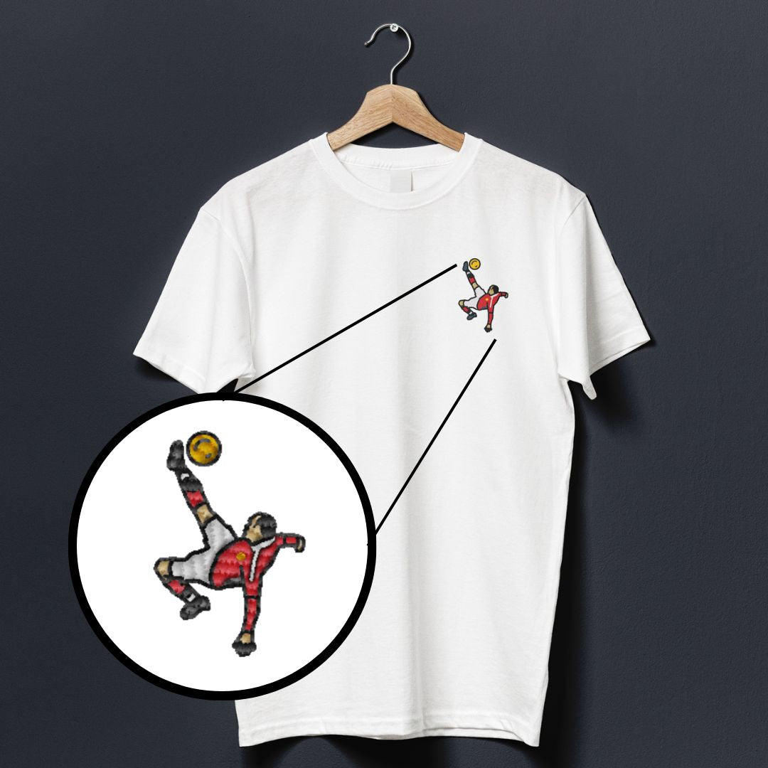 Rooney Overhead Kick | Embroidered T-Shirt - Football Posters