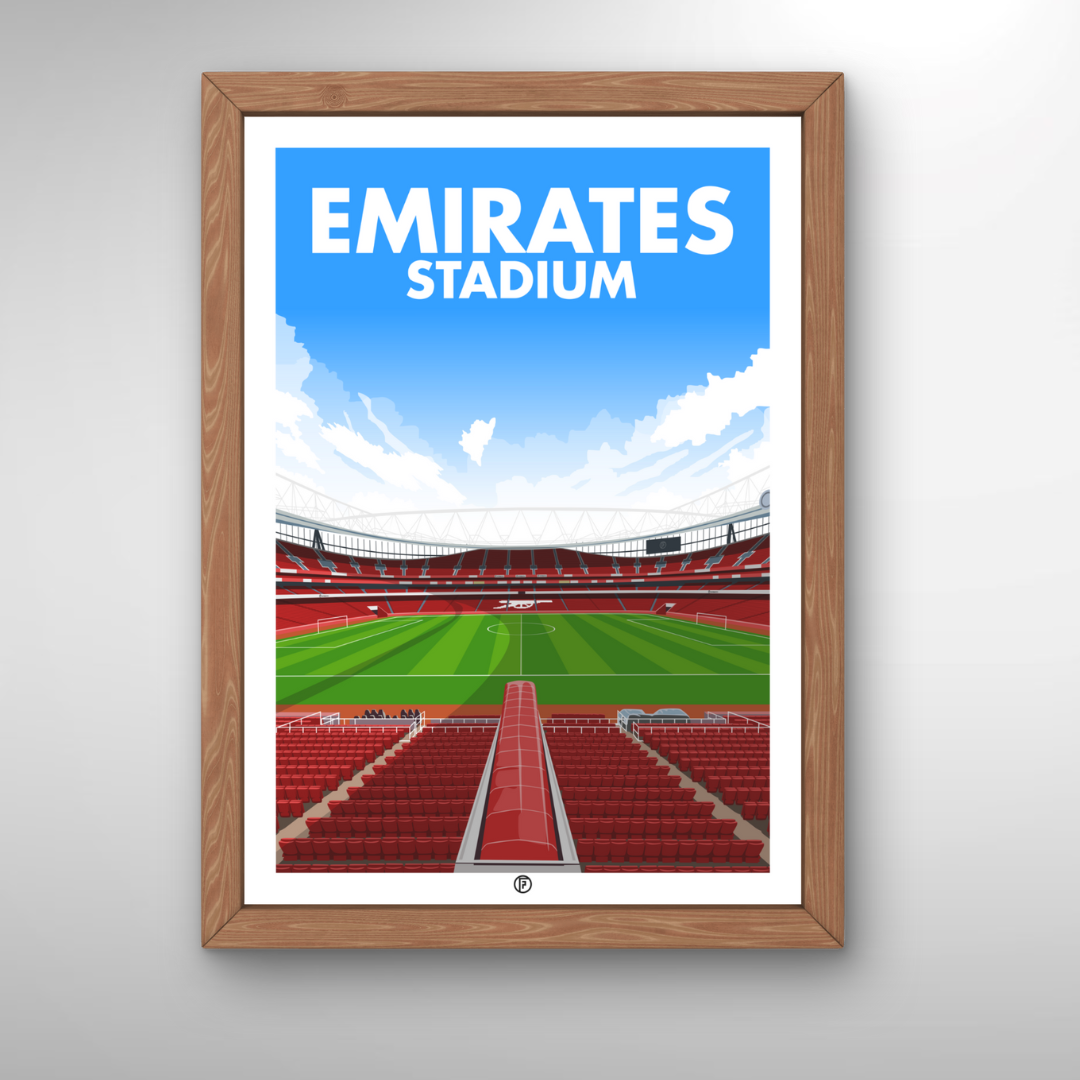 Emirates Stadium | Framed Illustrated Art Print