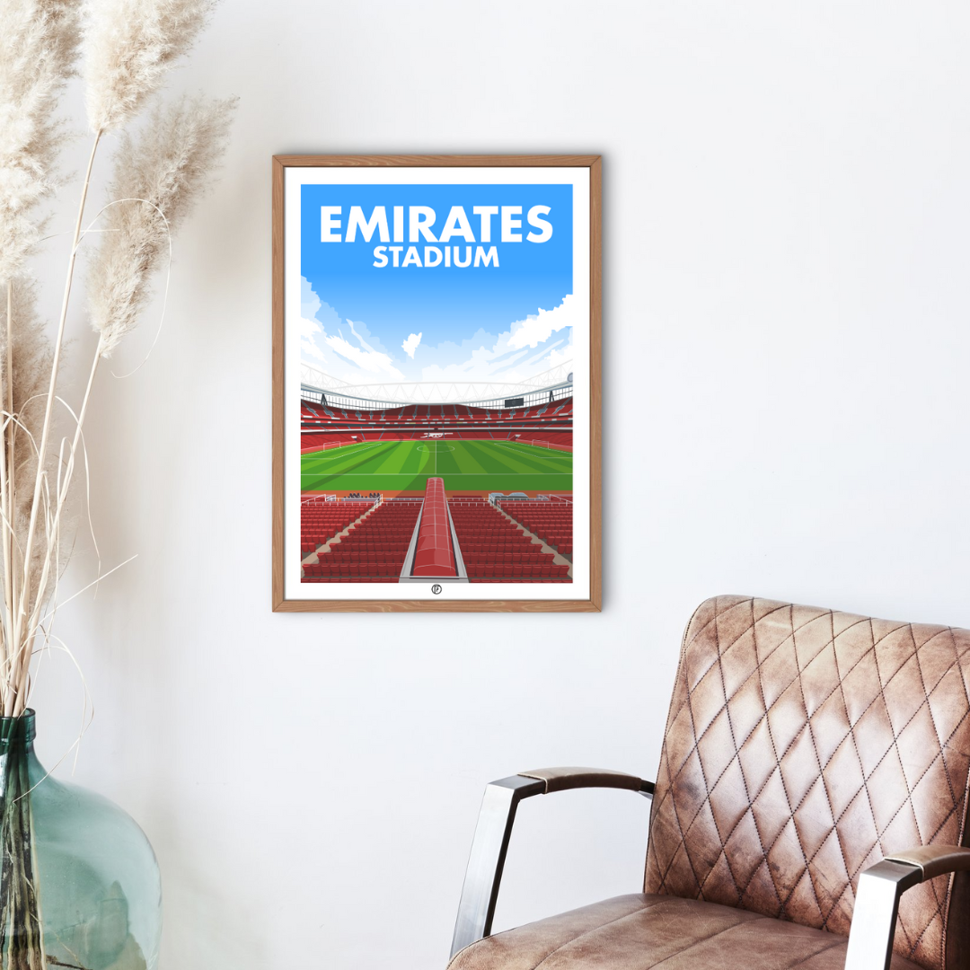 Emirates Stadium | Framed Illustrated Art Print