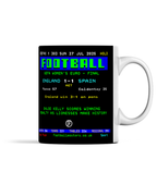 England Women's Euro 2025 Winners | Ceefax-Inspired Mug - Football Posters
