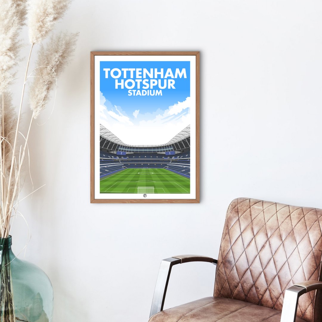 Tottenham Hotspur Stadium | Framed Illustrated Art Print - Football Posters - Framed Prints
