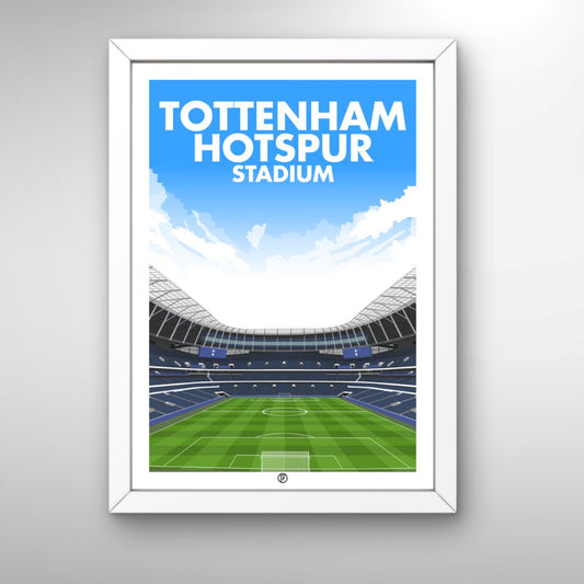 Tottenham Hotspur Stadium | Framed Illustrated Art Print - Football Posters - Framed Prints