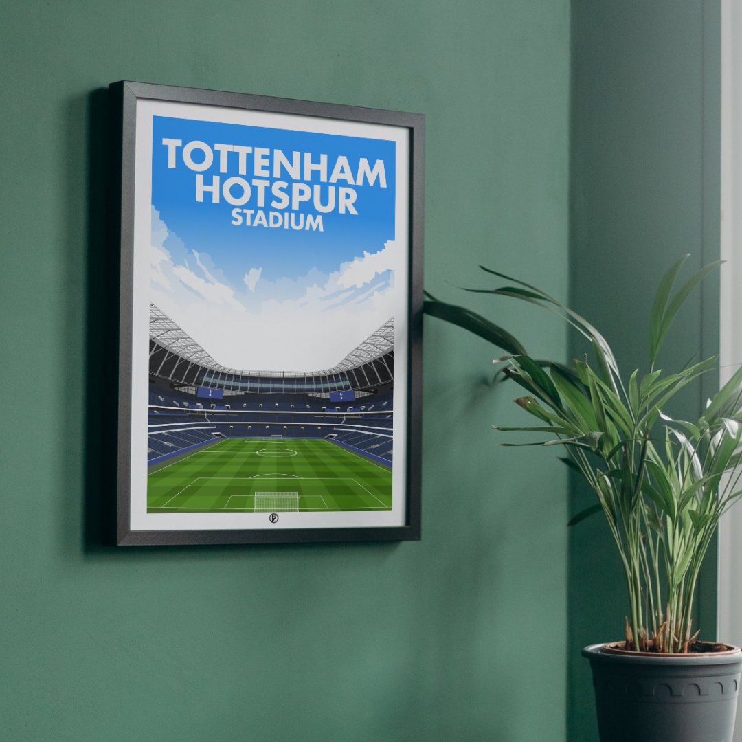 Tottenham Hotspur Stadium | Framed Illustrated Art Print - Football Posters - Framed Prints