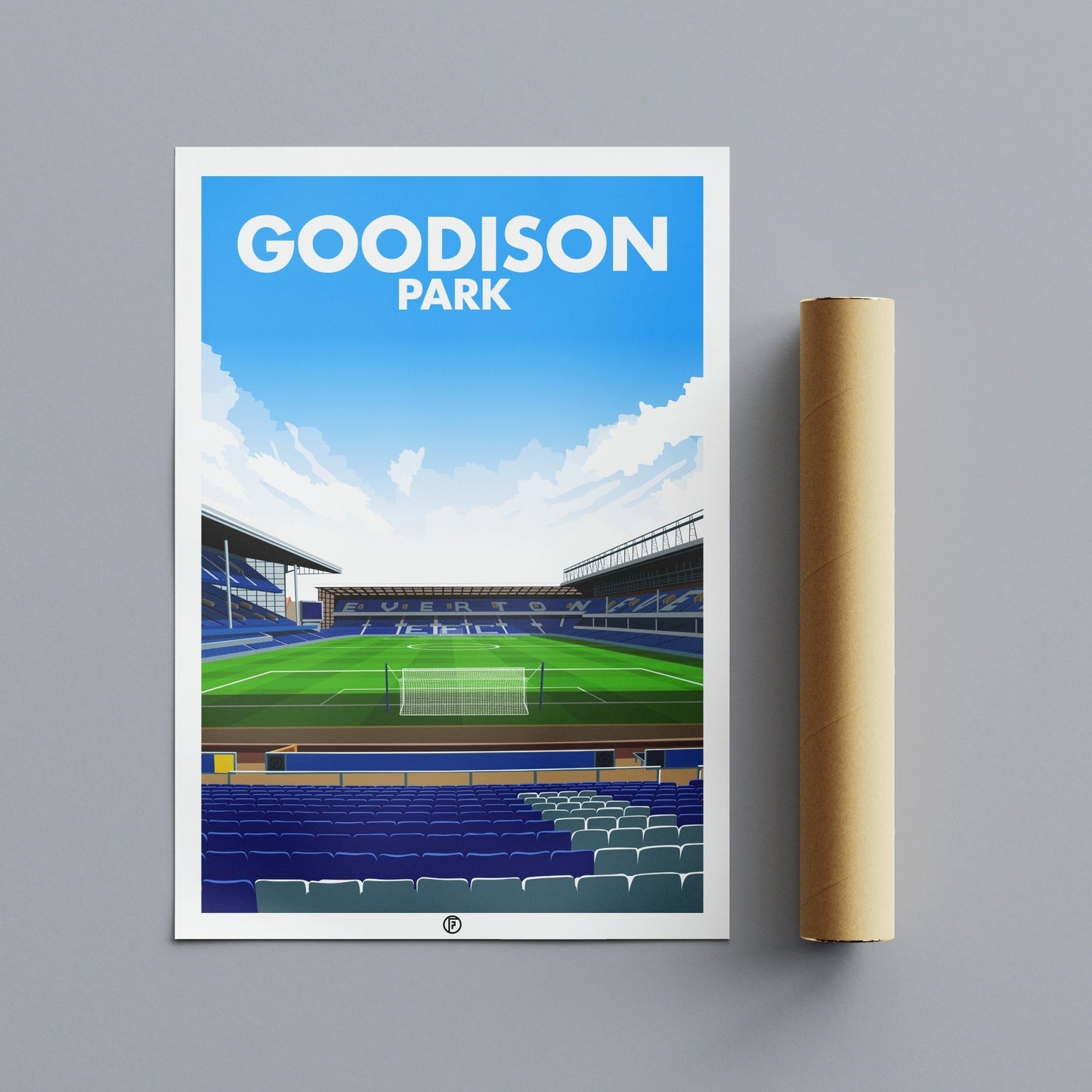 Goodison Park | Illustrated Art Print - Football Posters - Posters