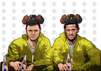 Howe & Tindall x Breaking Bad | NUFC T-Shirt - Football Posters