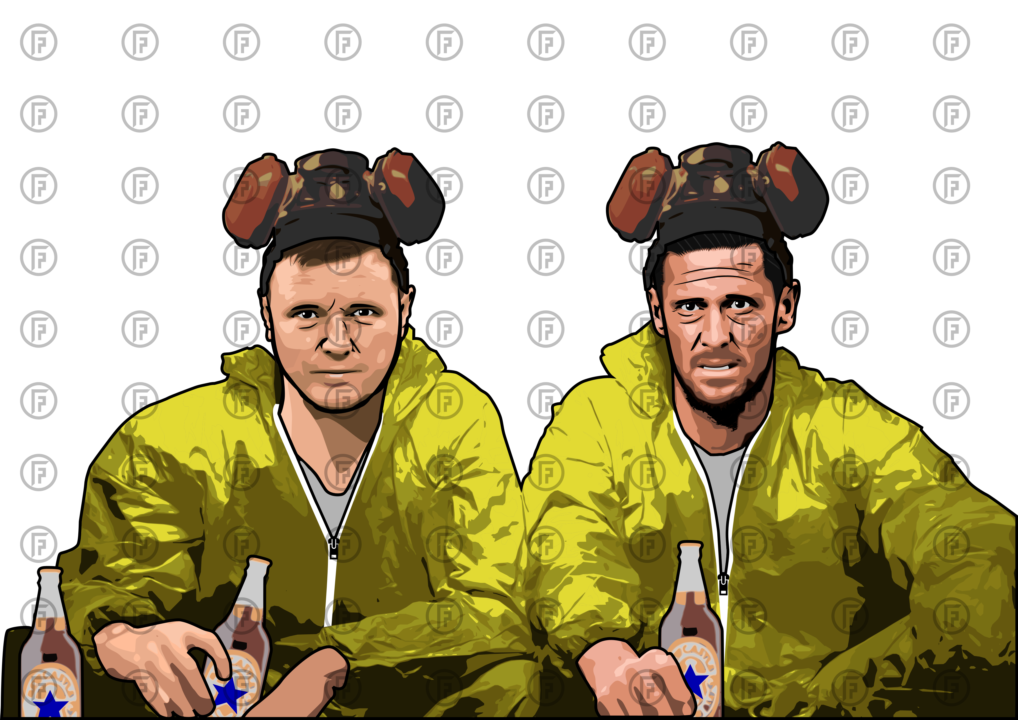 Howe & Tindall x Breaking Bad | NUFC T-Shirt - Football Posters