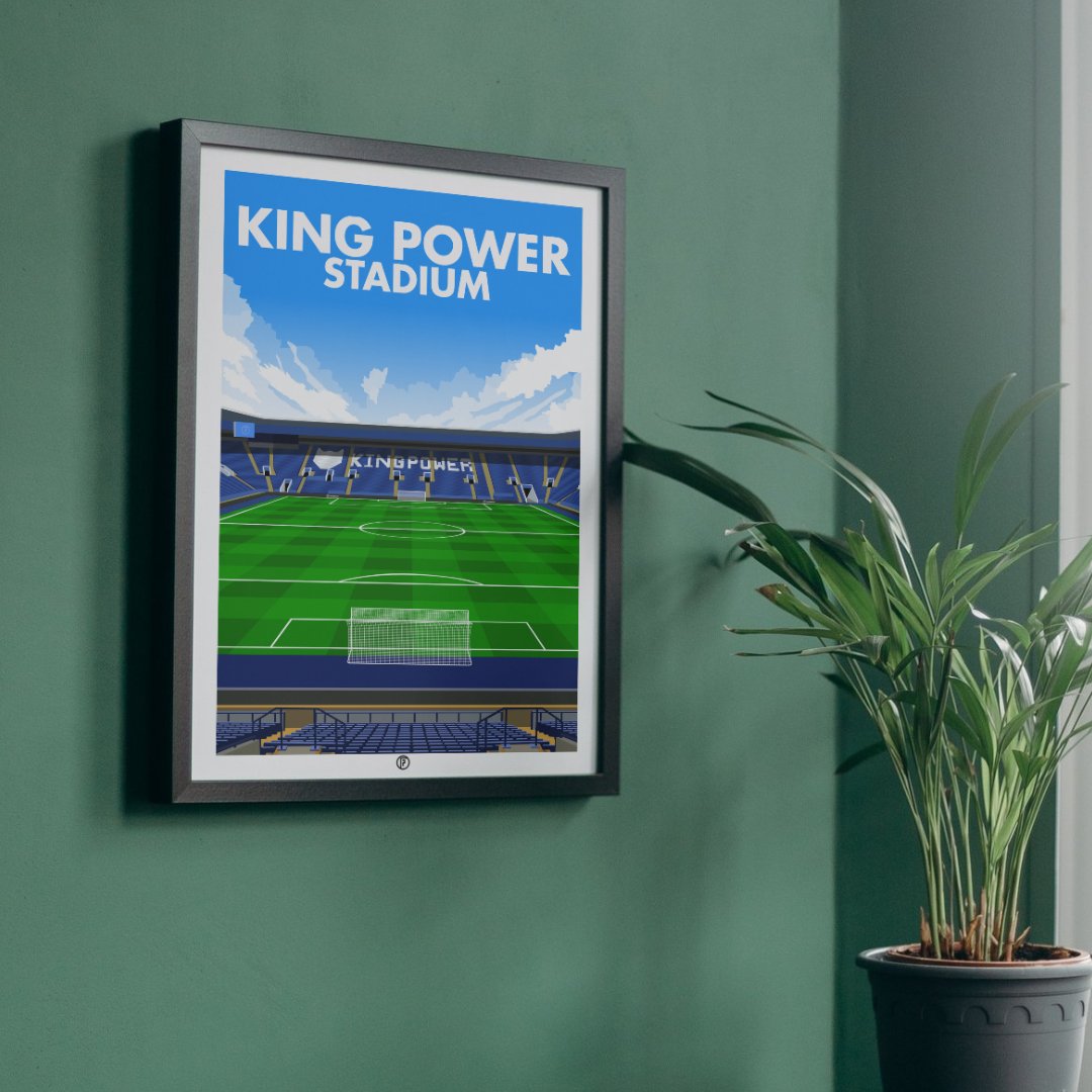 King Power Stadium | Illustrated Art Print - Football Posters - Posters