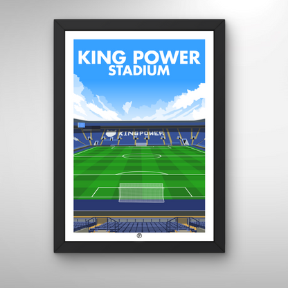 King Power Stadium | Framed Illustrated Art Print