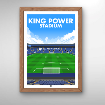 King Power Stadium | Framed Illustrated Art Print