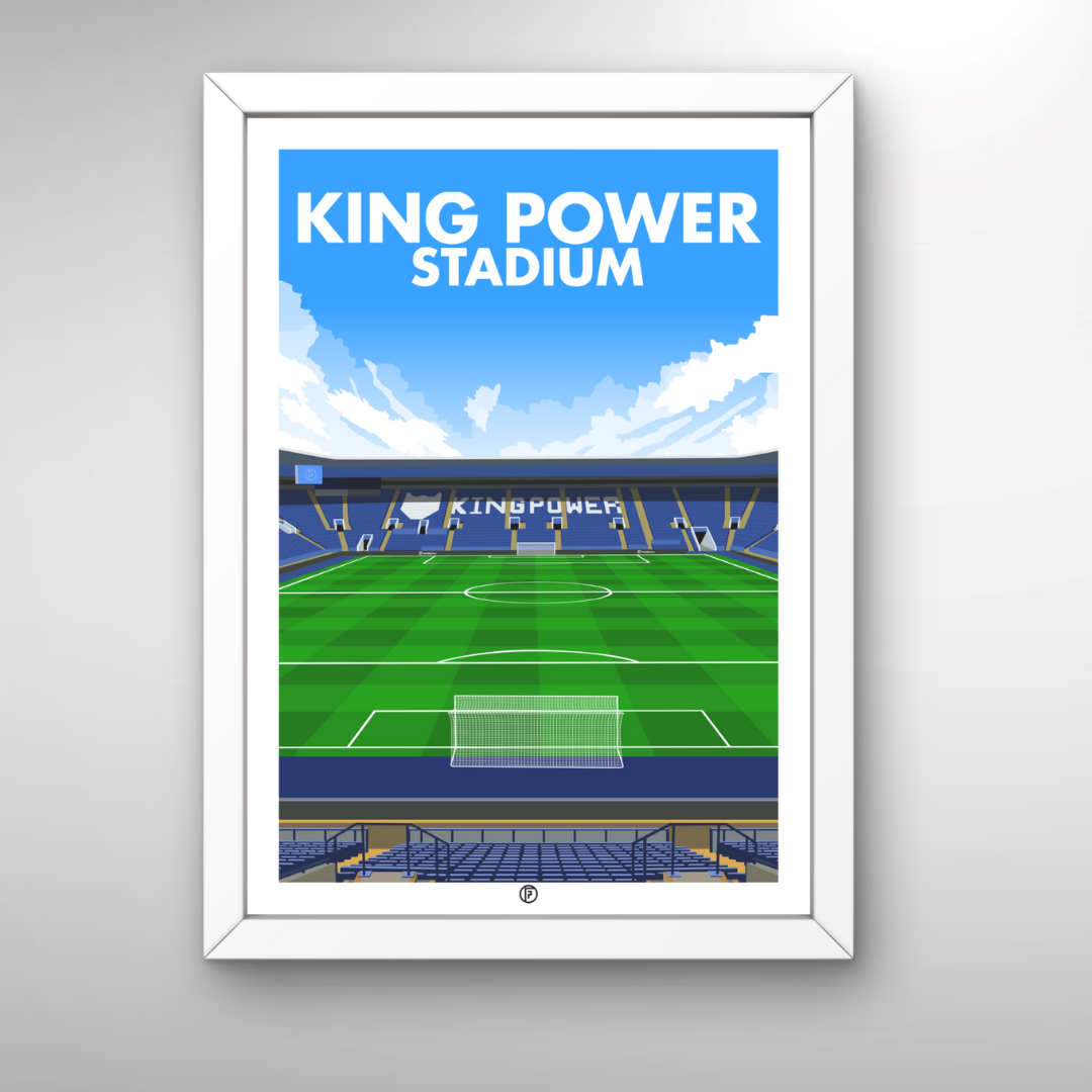 King Power Stadium | Framed Illustrated Art Print