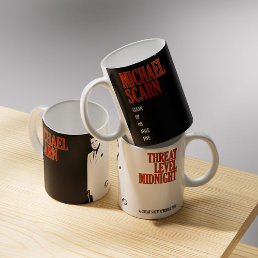 The Office (US) Inspired Michael Scarn Threat Level Midnight Mug - Football Posters