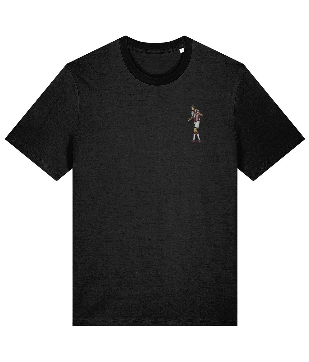 Peter Crouch Robot | 100% Organic Cotton Embroidered T-Shirt - Football Posters - Embroidered T-Shirt