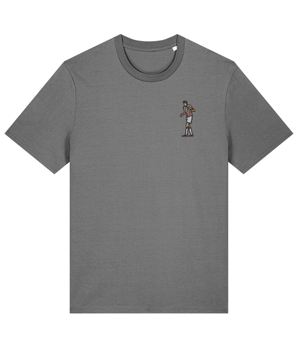 Peter Crouch Robot | 100% Organic Cotton Embroidered T-Shirt - Football Posters - Embroidered T-Shirt