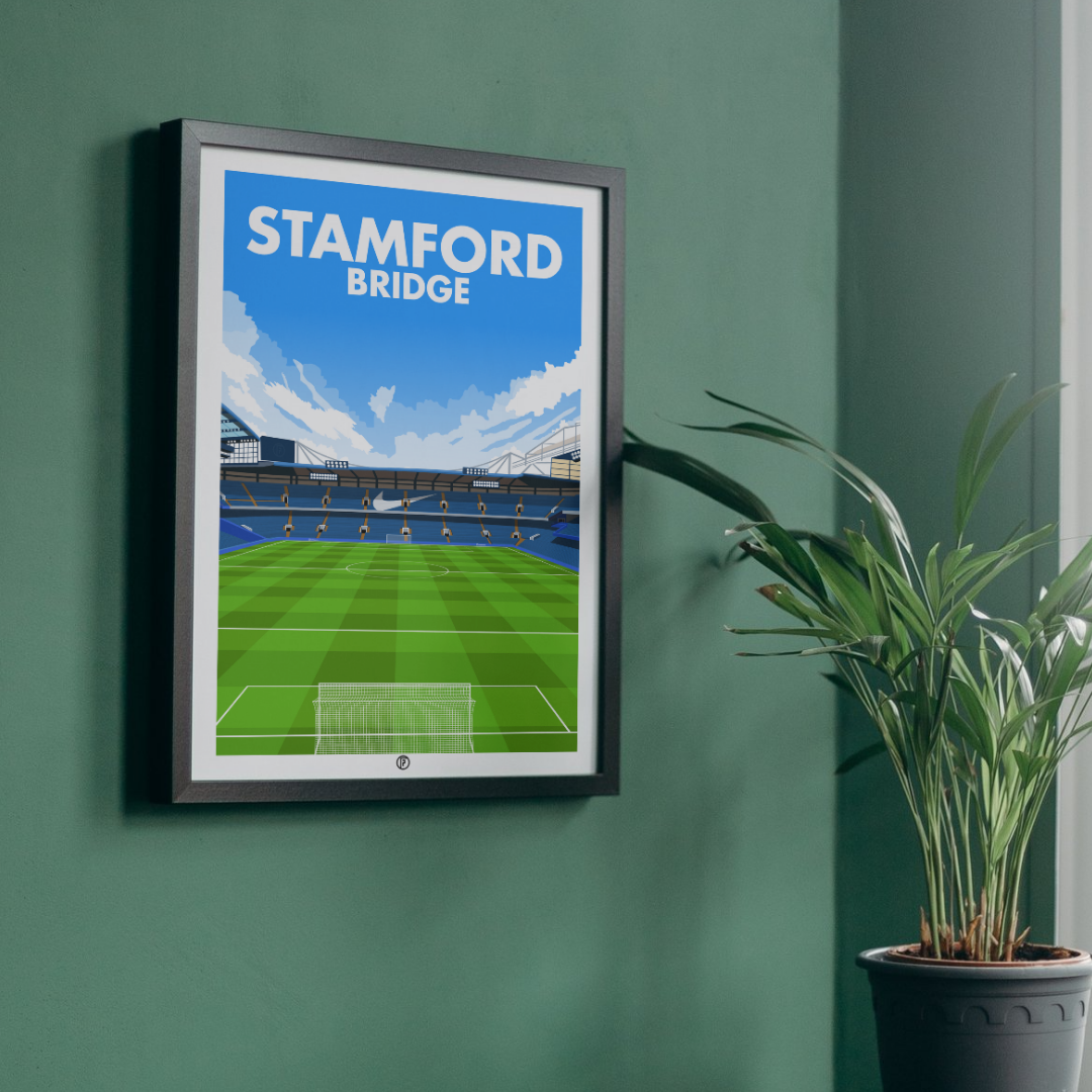 Stamford Bridge Poster | Illustrated Art Print - Football Posters