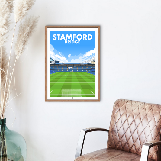 Stamford Bridge Poster | Illustrated Art Print - Football Posters
