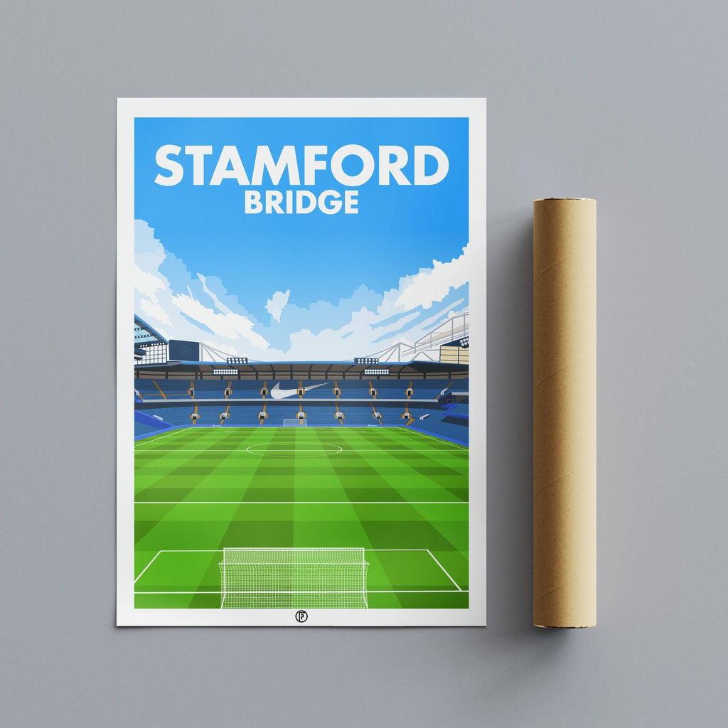 Stamford Bridge Poster | Illustrated Art Print - Football Posters