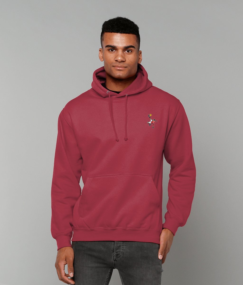 Wayne Rooney Overhead Kick | Embroidered Hoodie - Football Posters - Hoodies