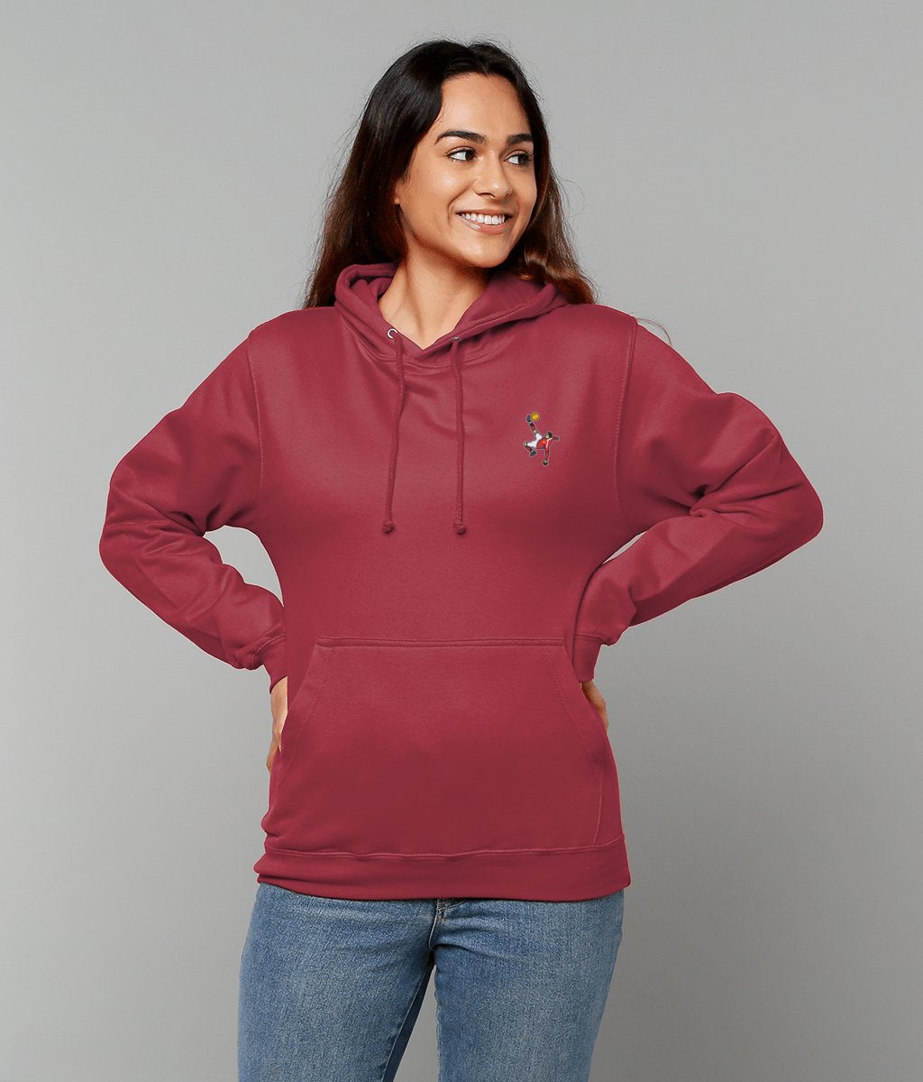Wayne Rooney Overhead Kick | Embroidered Hoodie - Football Posters - Hoodies