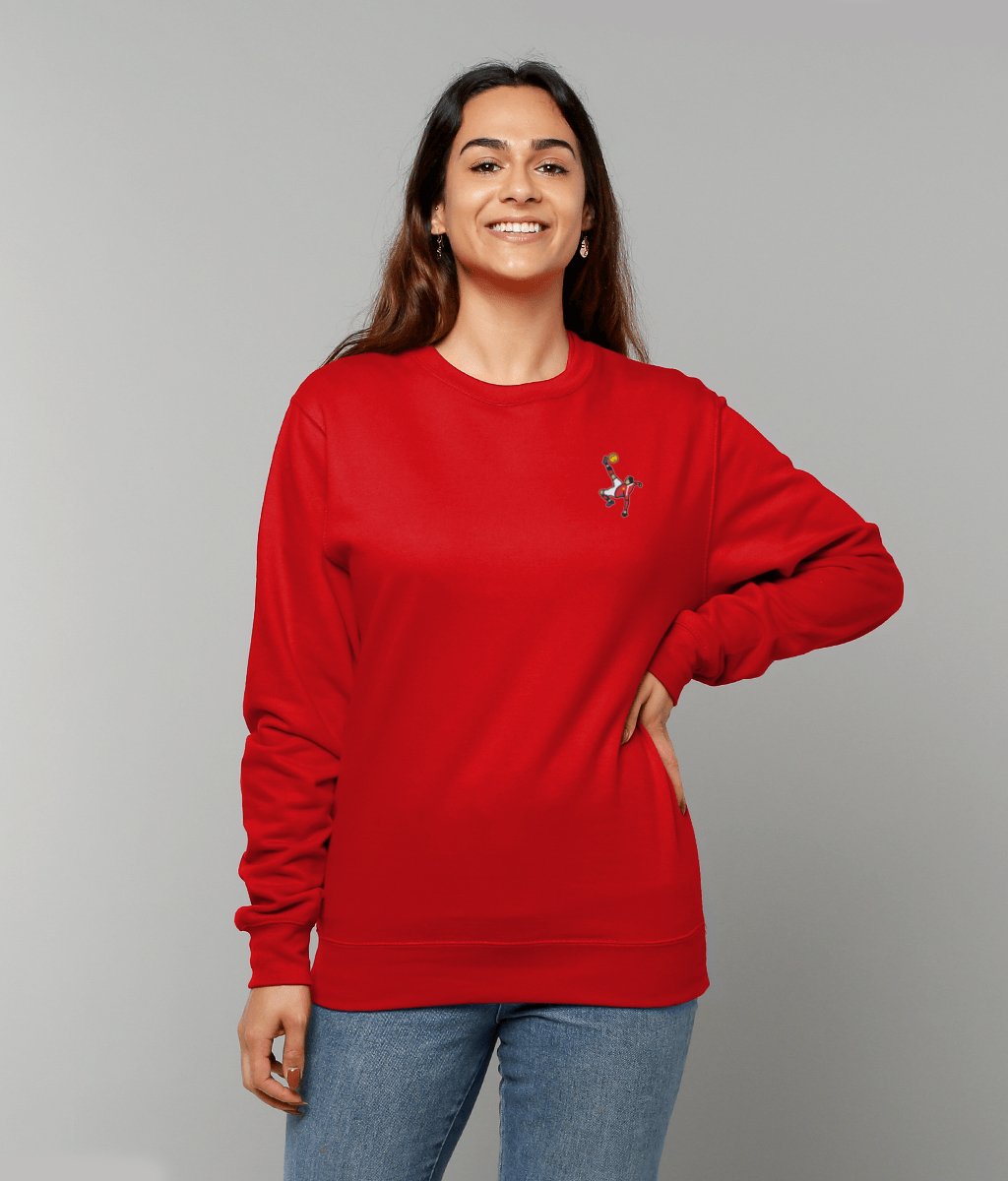 Wayne Rooney Overhead Kick | Embroidered Sweatshirt - Football Posters - Embroidered Jumper