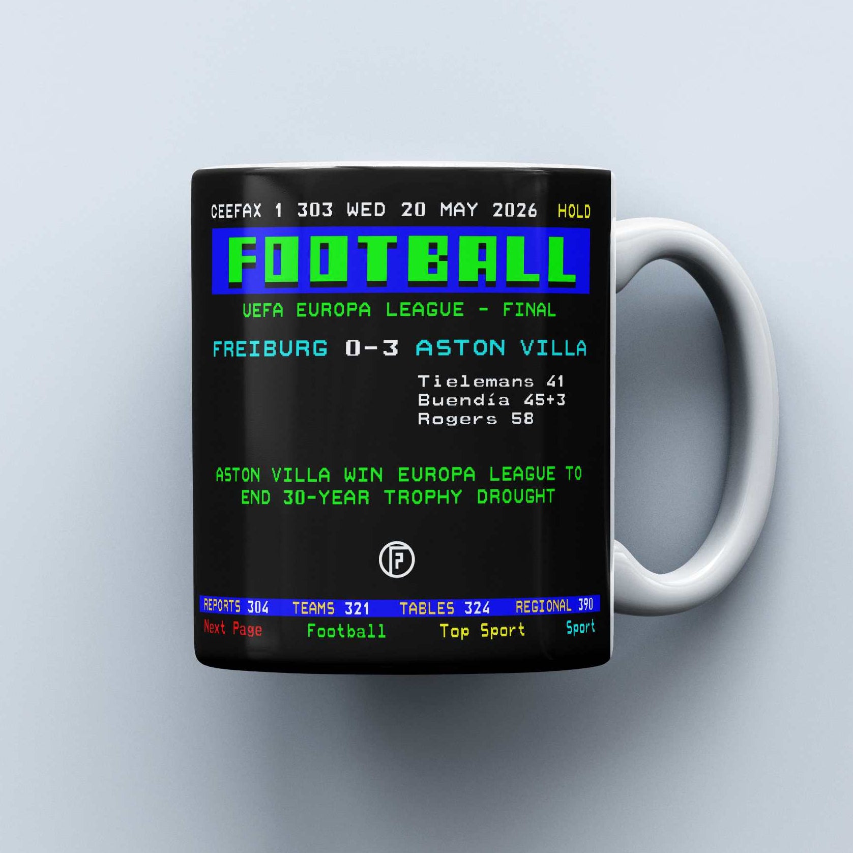 Aston Villa Ceefax Mug Europa League Winners