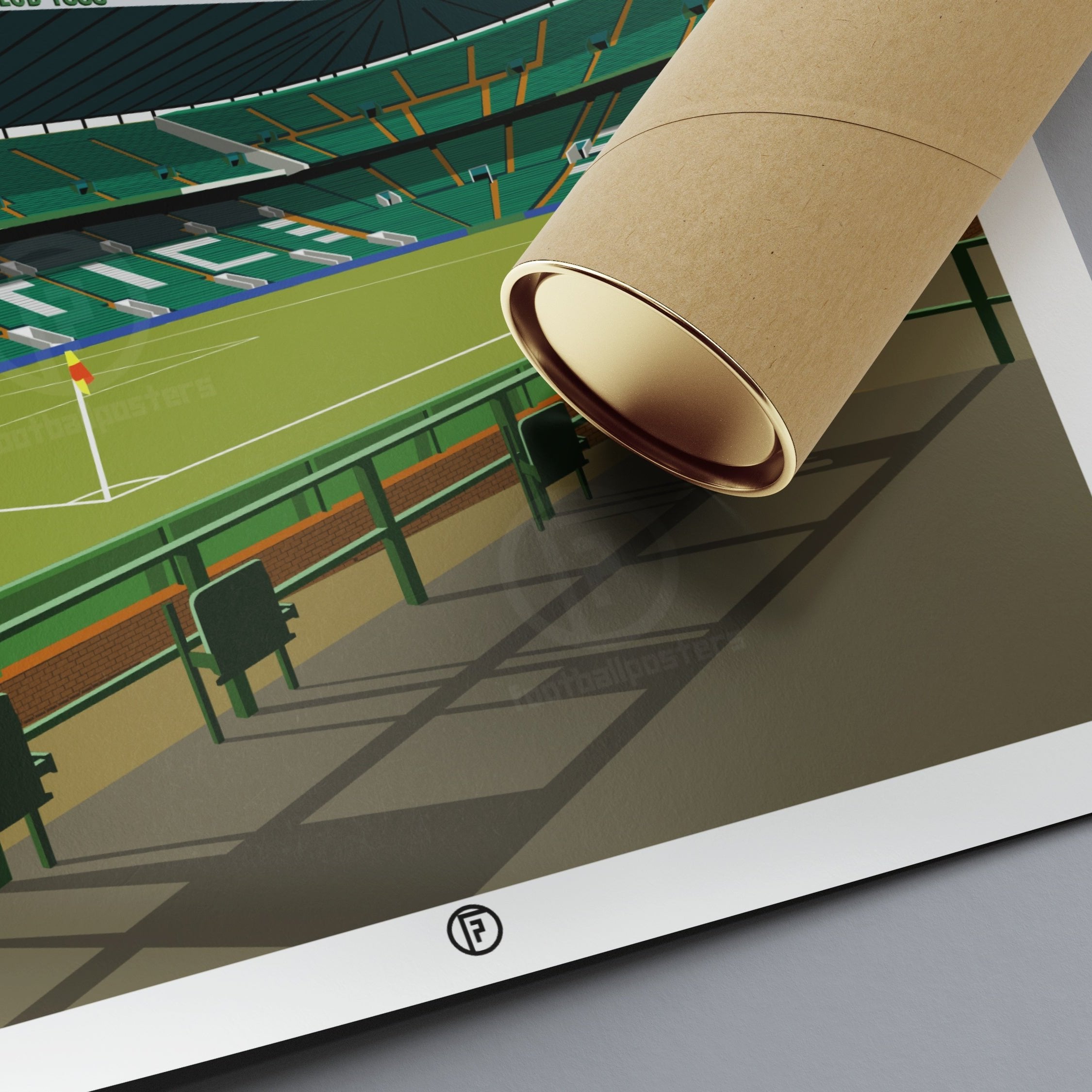 Celtic Park Poster | Illustrated Art Print - Football Posters