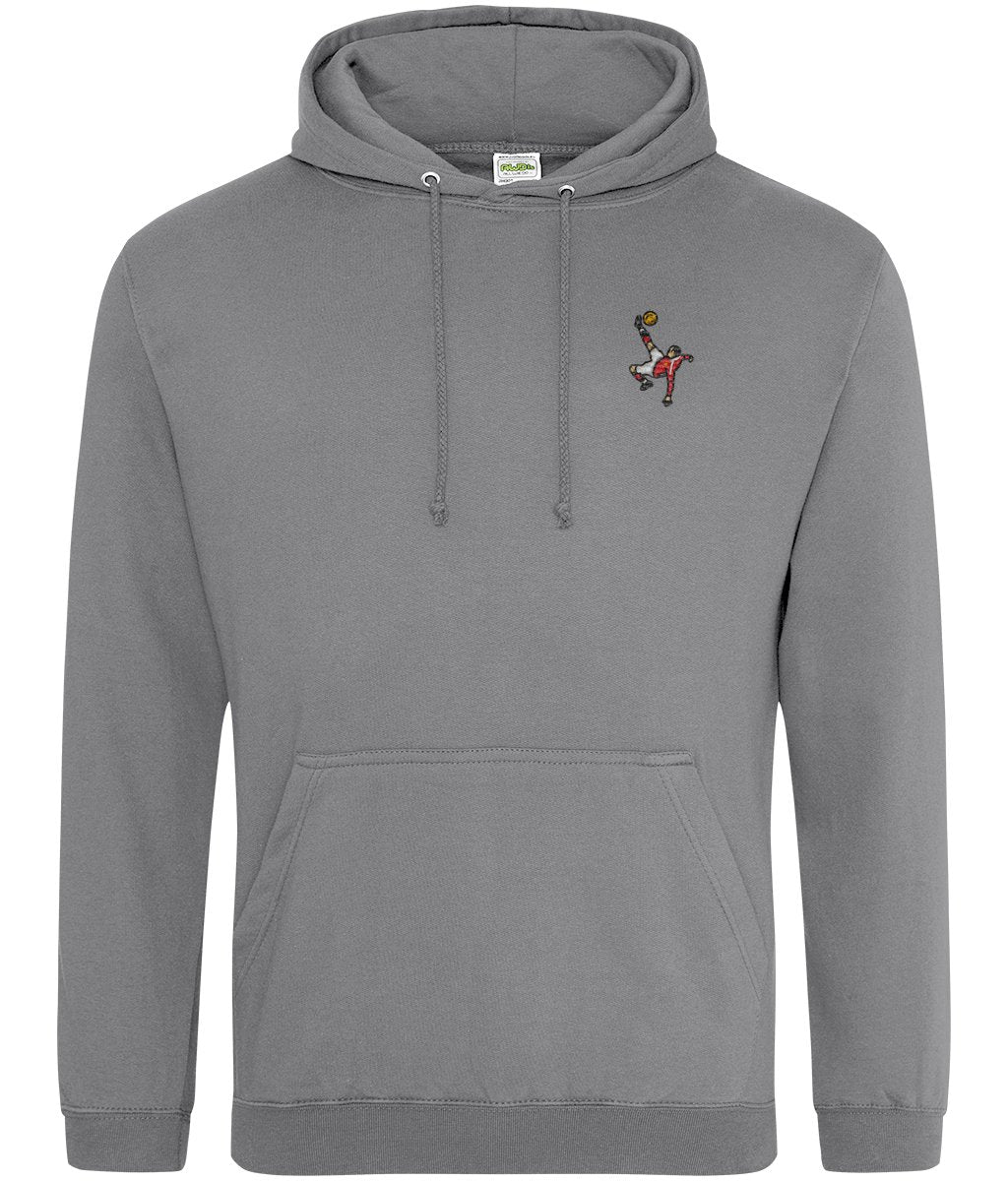 Wayne Rooney Overhead Kick | Embroidered Hoodie - Football Posters - Hoodies