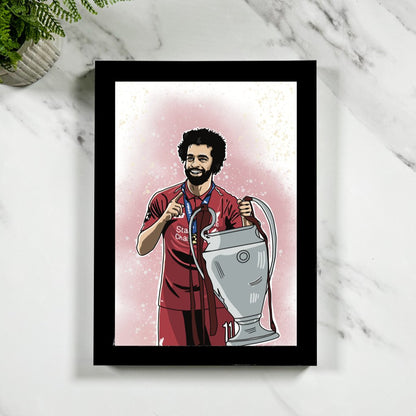 Mo Salah, Champions League | Framed LFC Poster - Football Posters - Framed Prints