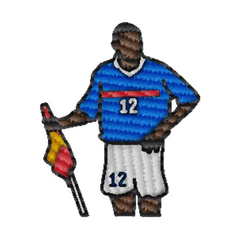 Thierry Henry France 1998 | Embroidered T-Shirt - Football Posters - Embroidered T-Shirt