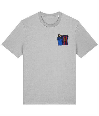 Lionel Messi | Embroidered T-Shirt - Football Posters - Embroidered T-Shirt